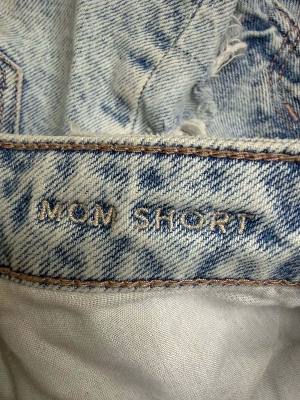 American Eagle Outfitters Light Wash Distressed Denim Shorts